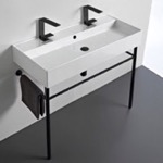 Scarabeo 8031/R-100B-49-CON-BLK Sink Finish